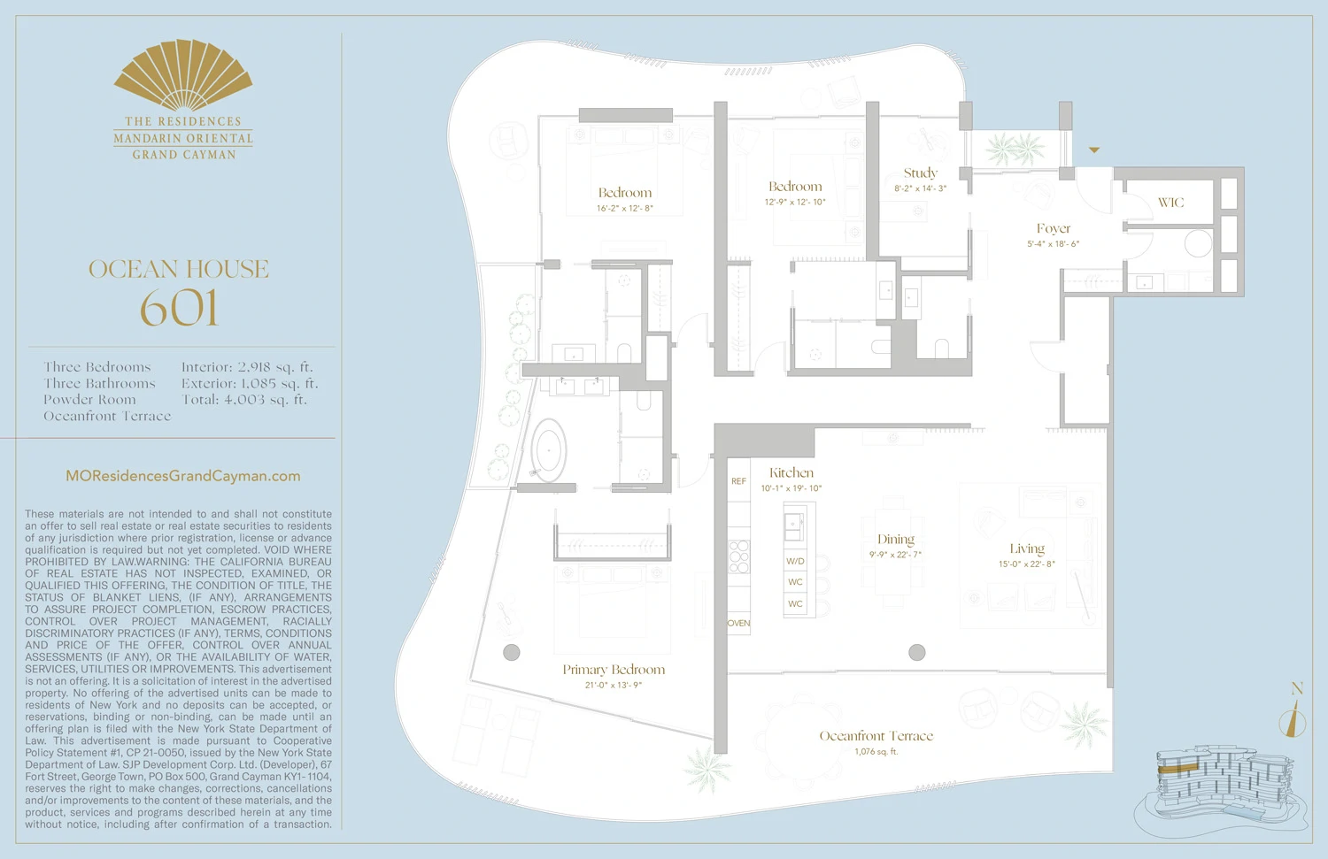 3 Bed Ocean House residences for sale at Mandarin Oriental Grand Cayman - Gallery image 30