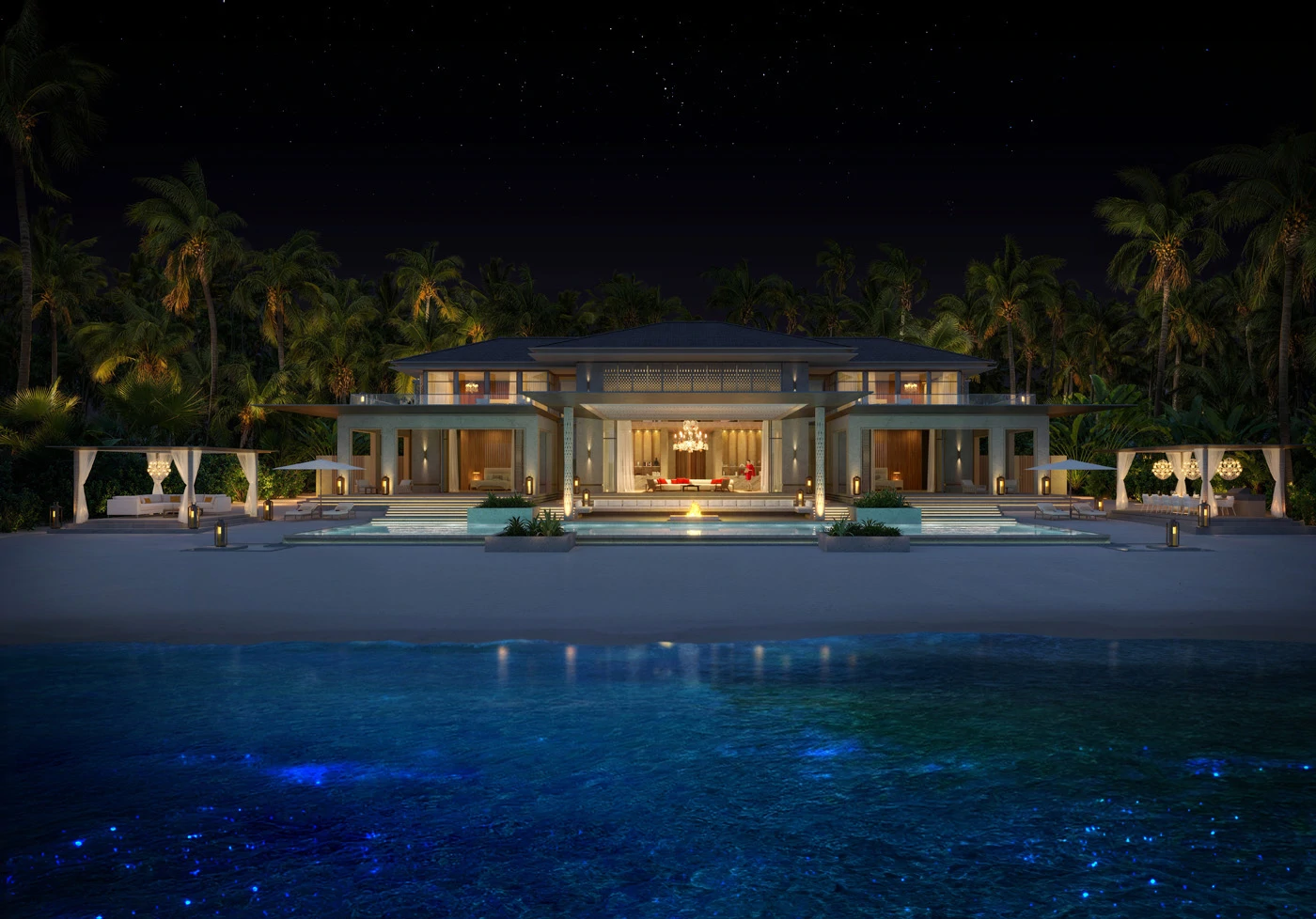 4 bed Baccarat Maldives beach branded residences for sale