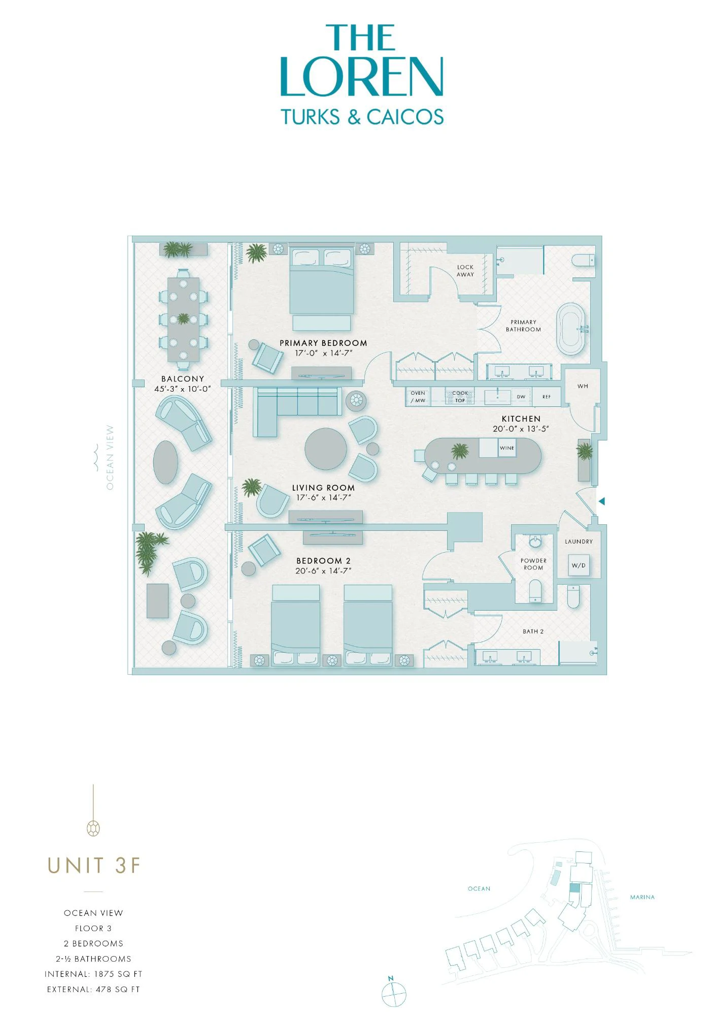 3F - 2BR Beach Front - The Loren at Turtle Cove - Gallery image 14